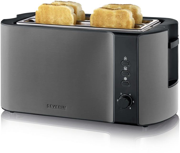 Skrudintuvas Severin Severin AT 9341 Dark Inox Langschlitztoaster