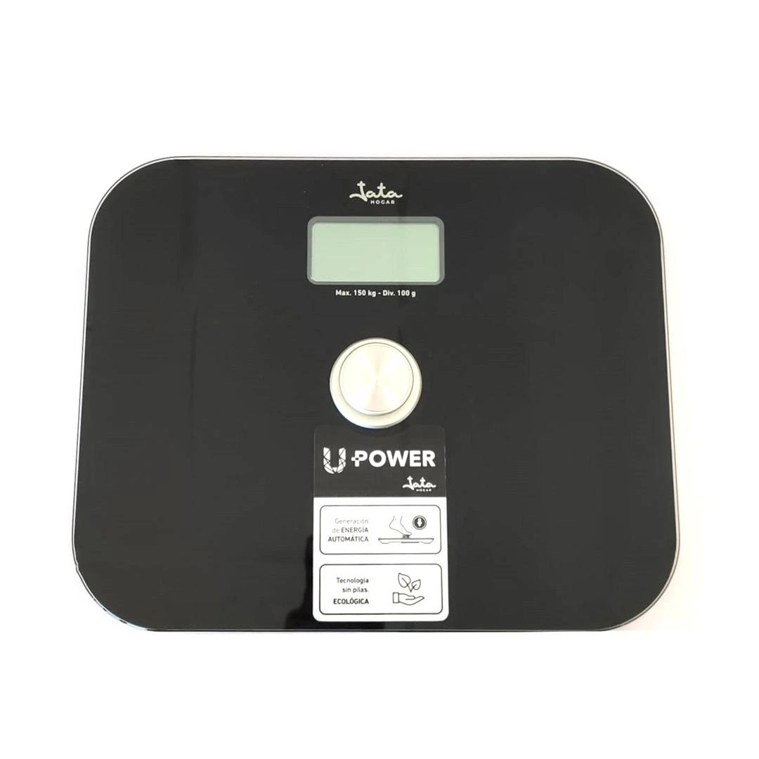 Skaitmeninės Svarstyklės - JATA HBA 150 kg Talpa 100 g Graduacija LCD Ekranas Juoda