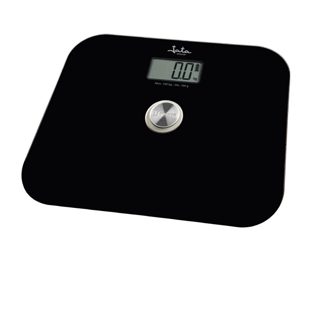 Skaitmeninės Svarstyklės - JATA HBA 150 kg Talpa 100 g Graduacija LCD Ekranas Juoda