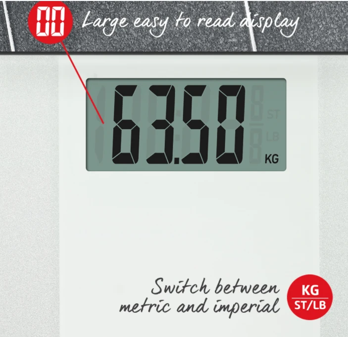Vonios svarstyklės Salter 9009 WH3R Ultimate Accuracy Electronic Bathroom Scales baltas