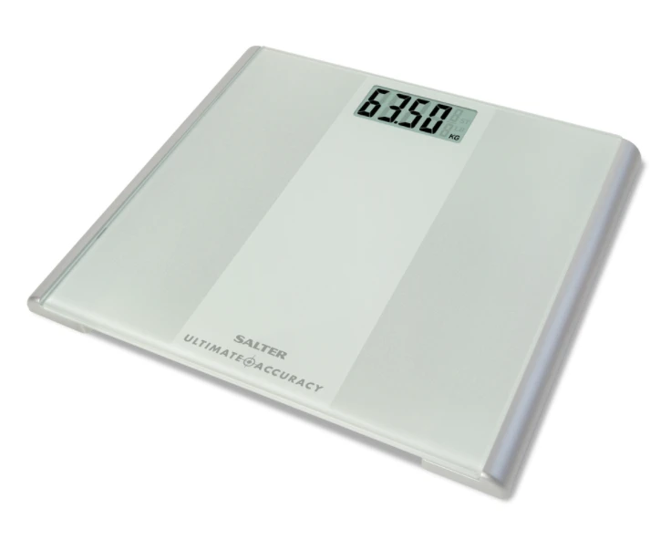 Vonios svarstyklės Salter 9009 WH3R Ultimate Accuracy Electronic Bathroom Scales baltas