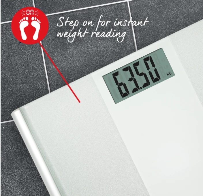 Vonios svarstyklės Salter 9009 WH3R Ultimate Accuracy Electronic Bathroom Scales baltas