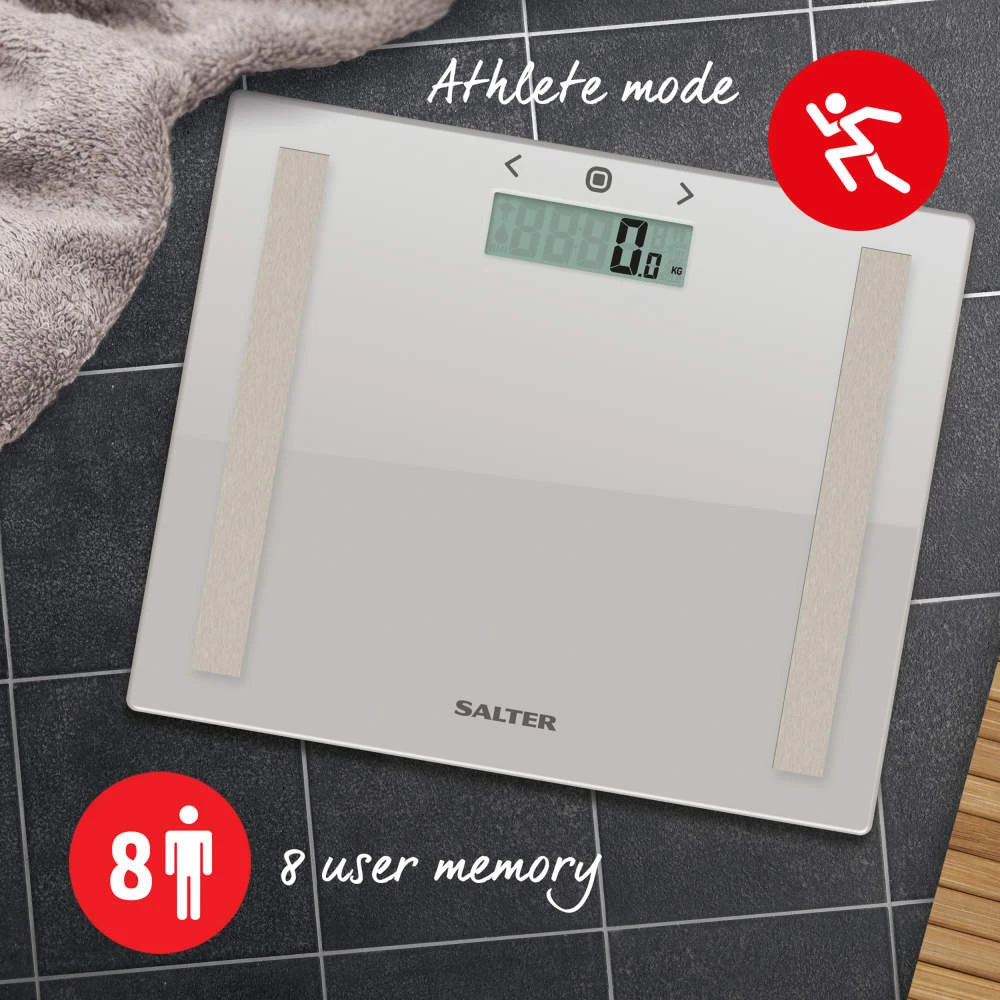 Salter 9113 GFEU12 kompaktiškos stiklinės analizatoriaus vonios svarstyklės, Pilkas