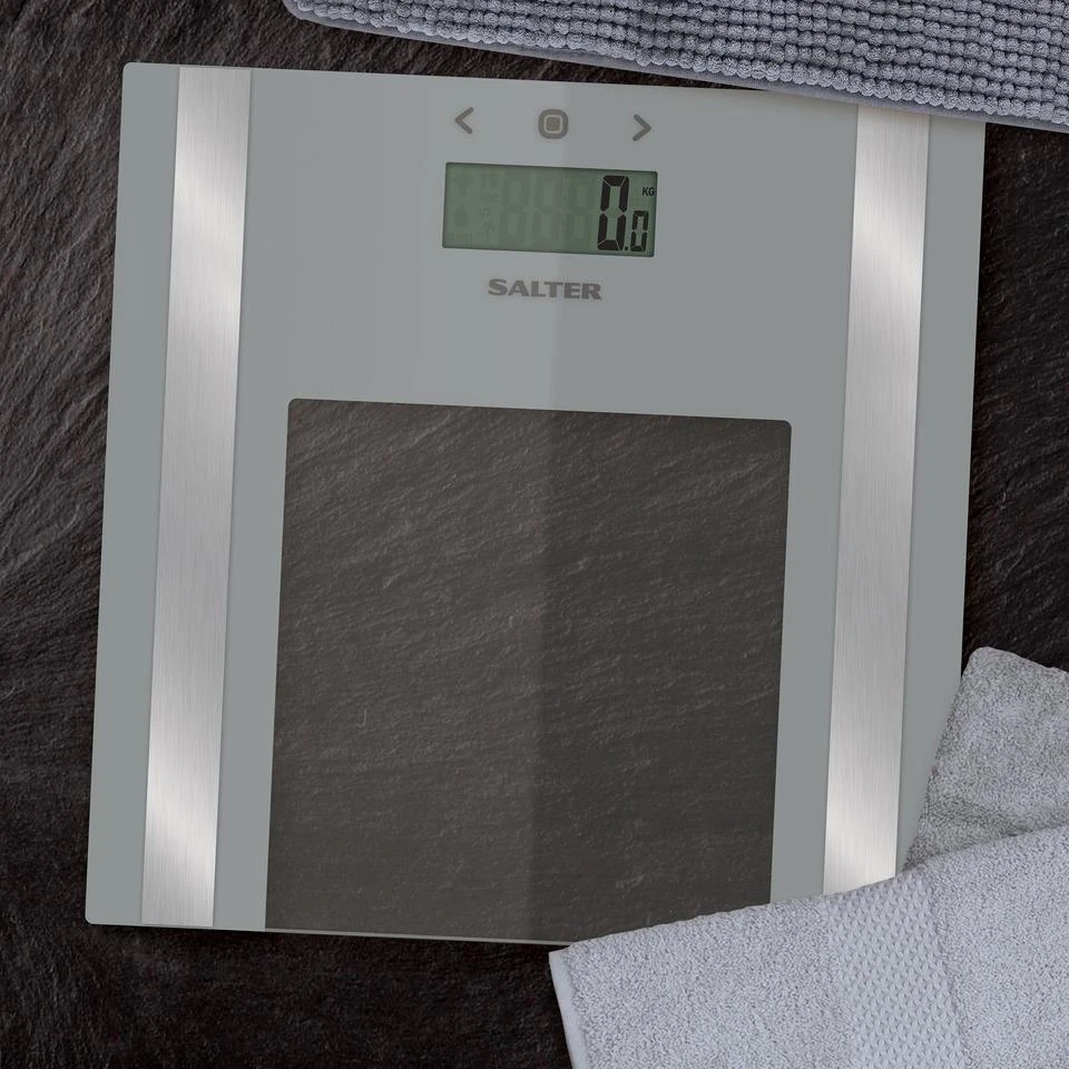 Svarstyklės Salter 9158 SV3R Ultra Slim Glass Analyser Scale sidabrinis