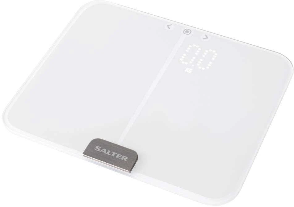 Salter 9164 WH3RJLEU16 Ghost kompaktiškos analizatoriaus svarstyklės, Baltas