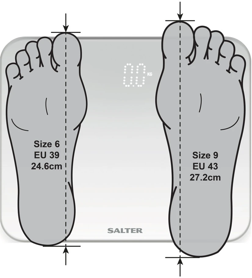 Salter 9204 BFEU12 Phantom elektroninės svarstyklės, Juodas