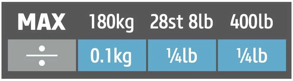 Salter 9205 BHCFEU12 Large Ekranas Glass Electric Scale, Juodas