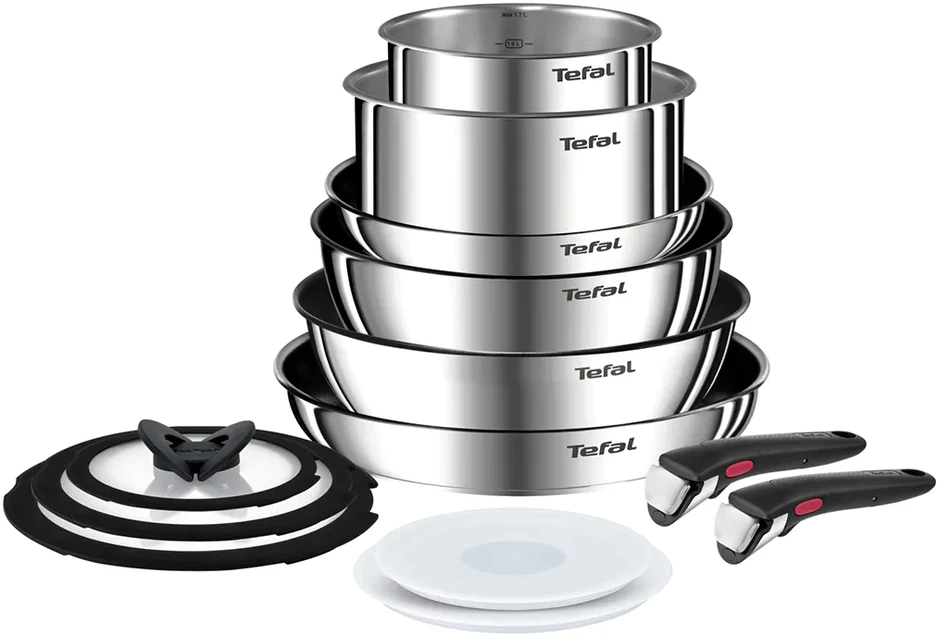 Puodų ir keptuvių rinkinys Tefal Ingenio Emotion, 11 dalių (L897SB74)