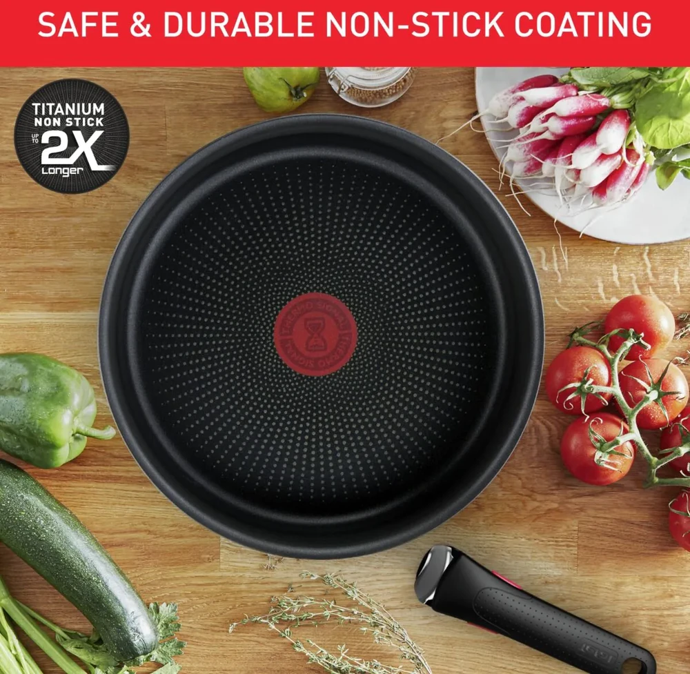 Puodų ir keptuvių rinkinys Tefal Ingenio Emotion, 11 dalių (L897SB74)