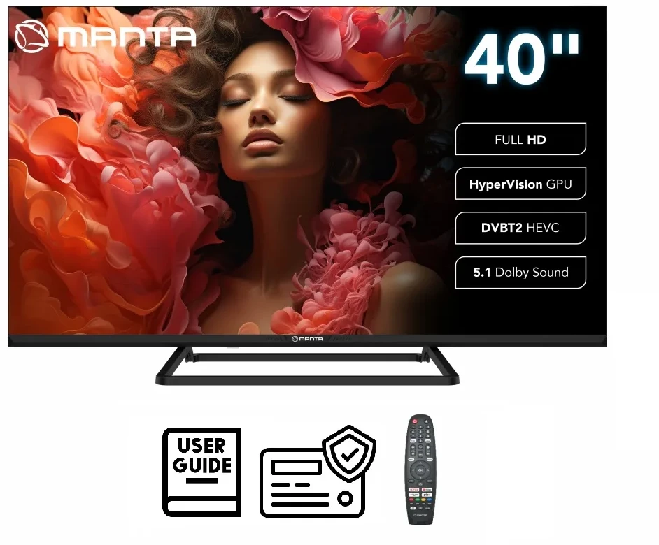 Televizorius „Manta 40LFV125E“ 40 colių FHD išmanusis televizorius