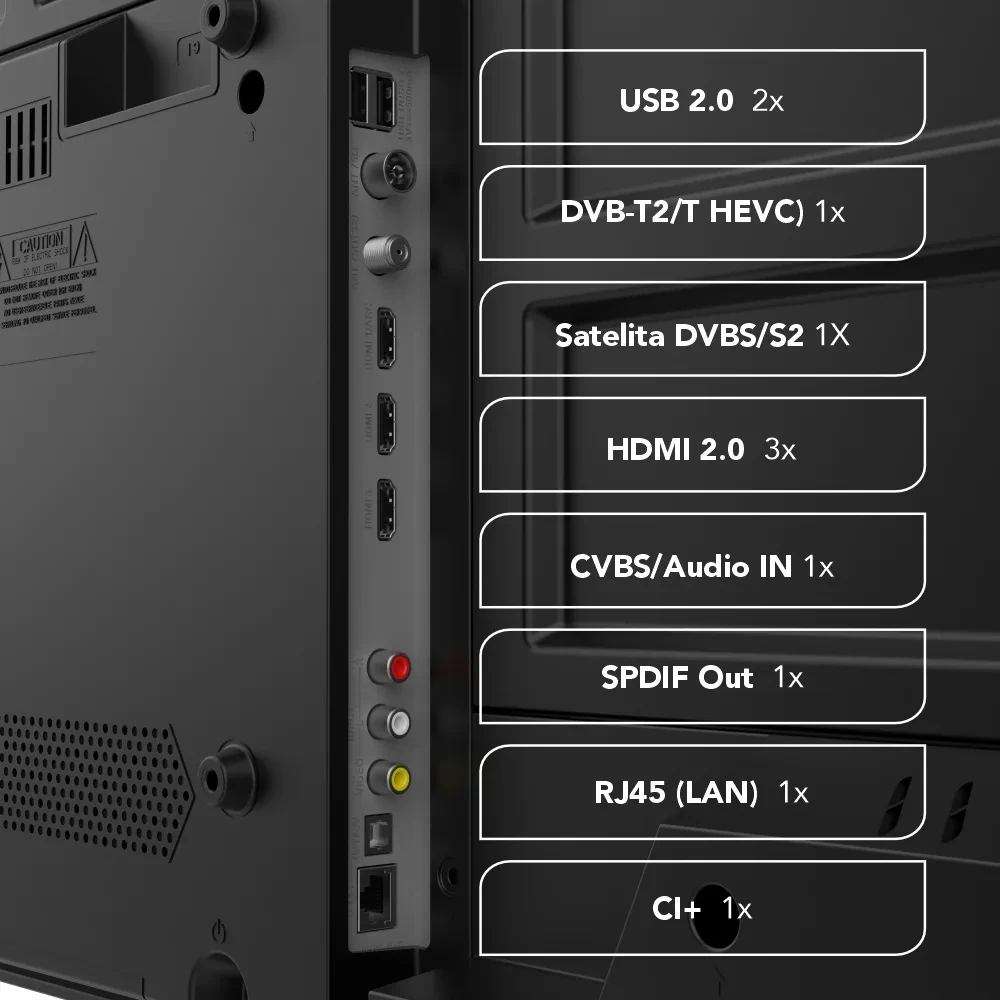 Televizorius „Manta 50LUV125E“ 50 colių 4K UHD išmanusis televizorius
