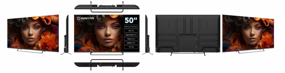 Televizorius „Manta 50LUV125E“ 50 colių 4K UHD išmanusis televizorius