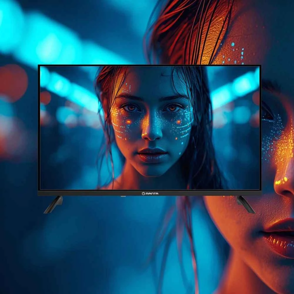 Televizorius Manta MATV002LHN32 32" LED HD TV with S2 Imtuvas, DVBT2, HEVC/265, USB, ARC, HDMI, CI+, Slim Design, B