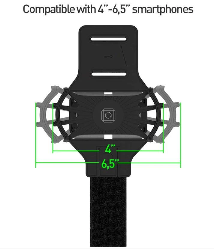 Tellur A100 Sports Armband Juodas