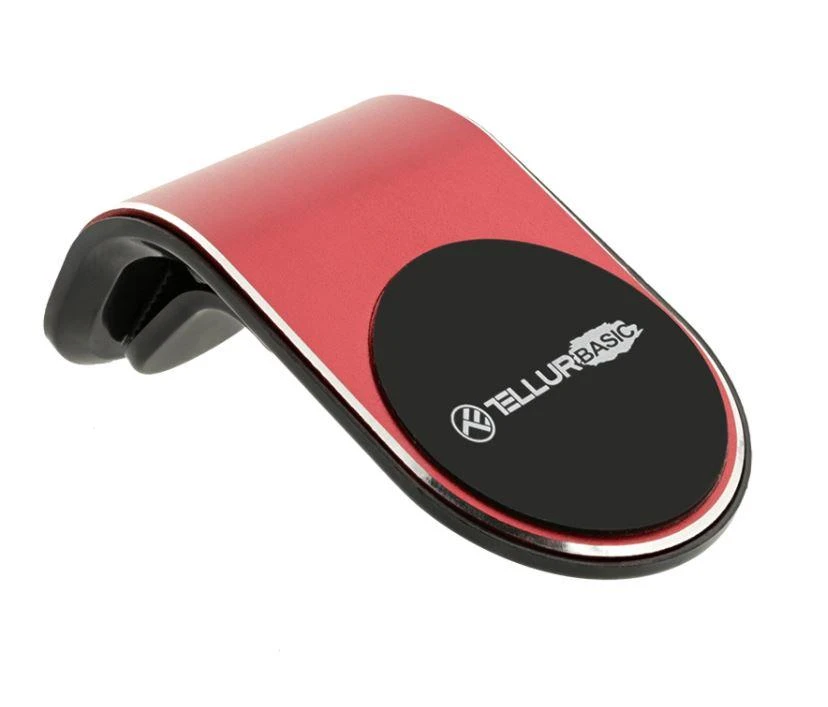 Tellur Magnetinis automobilio telefono laikiklis MCM7, raudonas, tvirtinamas prie oro išleidimo angos
