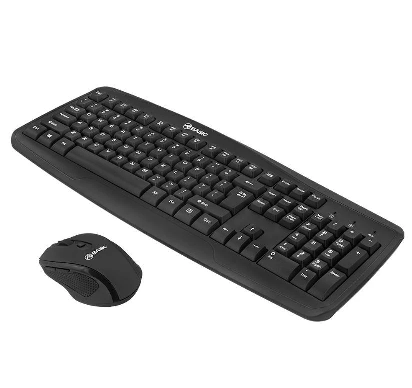 Tellur Basic Belaidė klaviatūra ir pelė Kit Juodas