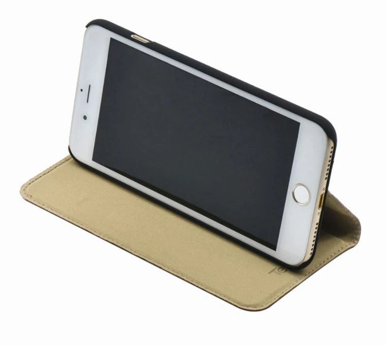 Dėklas Tellur Book case Ostrich Genuine Leather for iPhone 7 Plus ruda