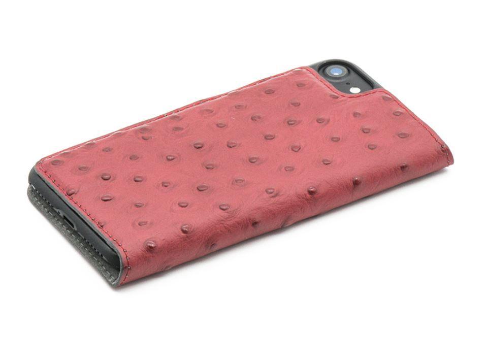 Tellur Raudonas stručio rašto odinis dėklas iPhone 7