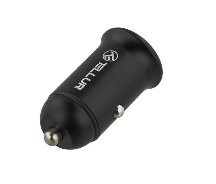 Tellur automobilinis įkroviklis PD60W QC30W FCC7 juodos spalvos