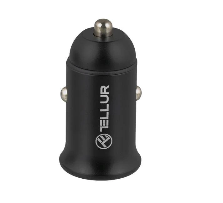 Tellur automobilinis įkroviklis PD60W QC30W FCC7 juodos spalvos