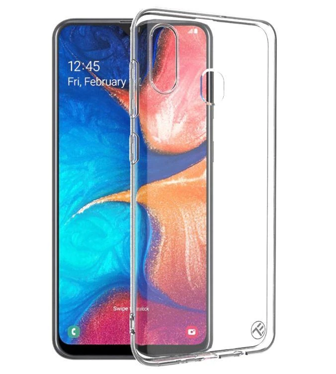 Dėklas „Tellur Cover Basic Silicone“, skirtas Samsung Galaxy A20, skaidrus