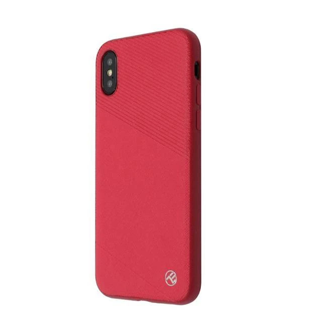 Raudonas Tellur Exquis dėklas iPhone X/XS telefonui