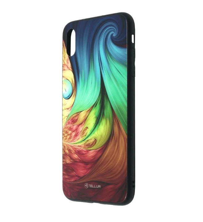 Tellur dėklas su stikline nugarėle iPhone XS Max, Mesmeric