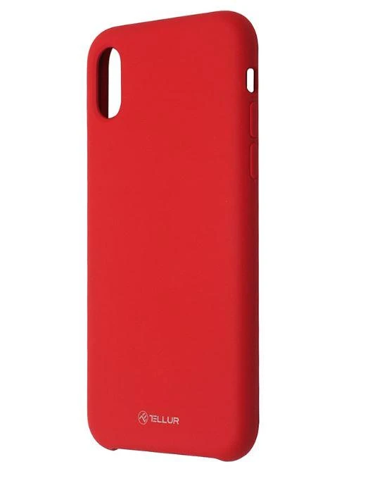 Tellur Raudonas skysto silikono dėklas iPhone XS