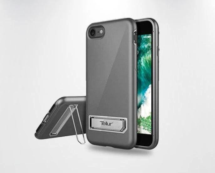 Auksinis telefono dėklas su atrama Tellur iPhone 7