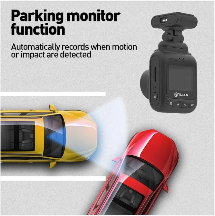 Tellur Dash Patrol DC1, FullHD, 1080P, Juodas