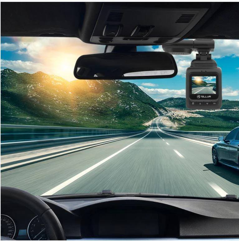 Tellur Dash Patrol DC2 FullHD 1080P, GPS Juodas