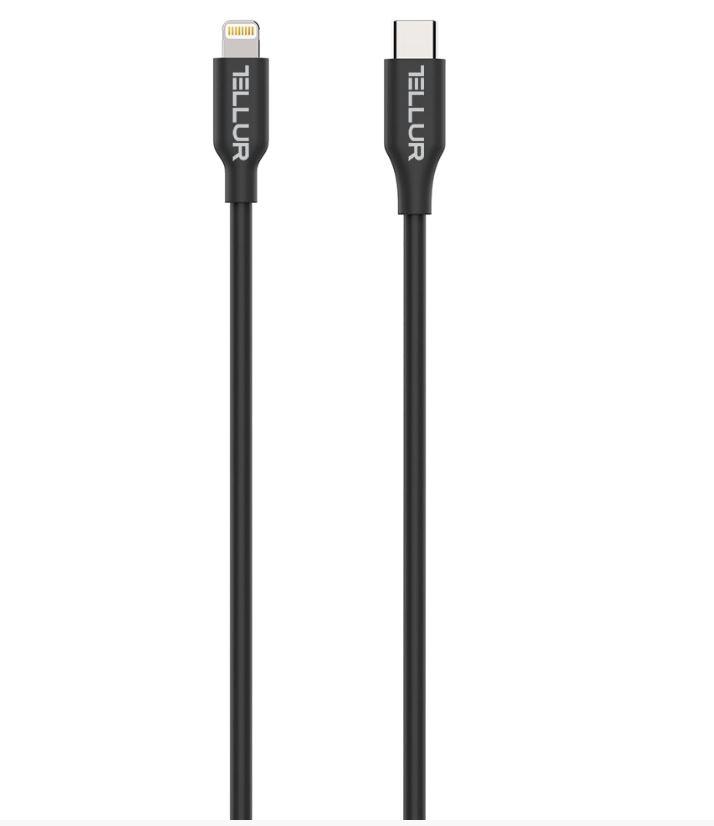 Tellur Data Cable Apple MFI Certified Type-C to Lightning 1m Juodas