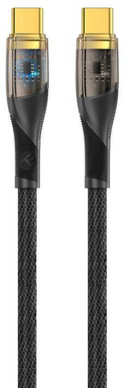 Tellur Data Cable Type-C to Type-C PD60W 100cm Juodas