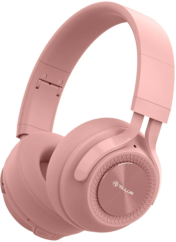 Rožinė Tellur Feel Bluetooth Over-Ear Ausinės Rožinė