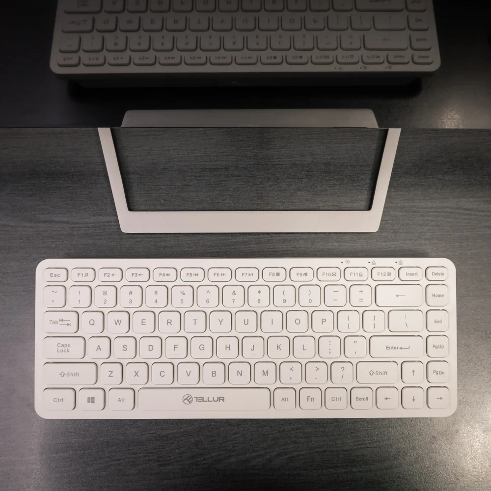Tellur Mini belaidė klaviatūra baltos spalvos