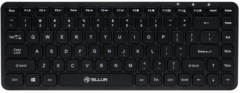 Tellur Mini belaidė klaviatūra juodos spalvos