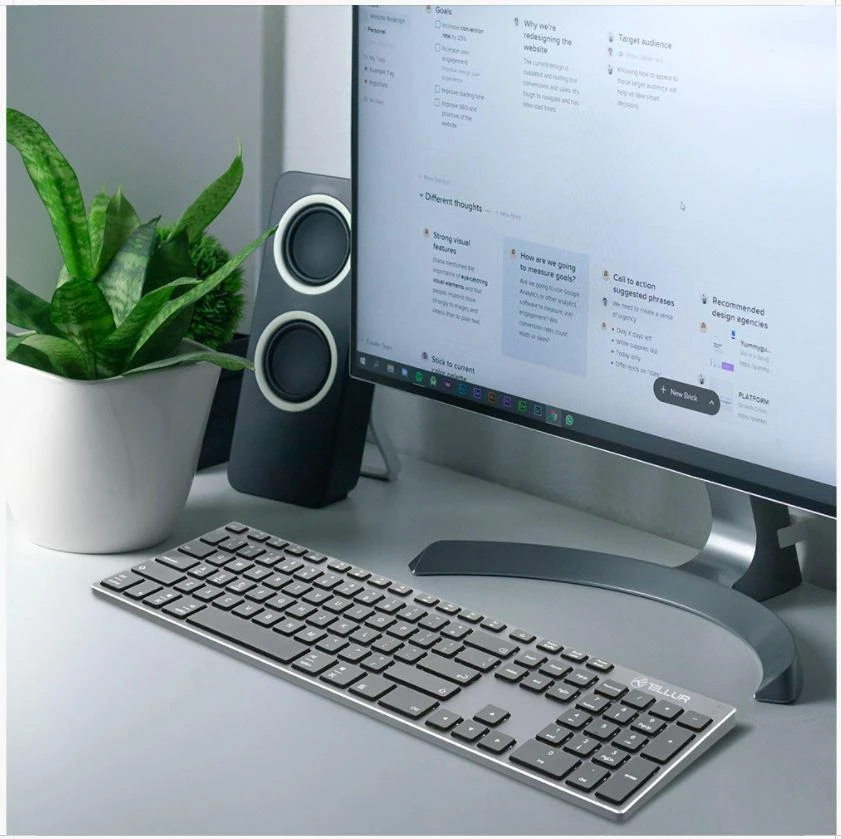 Tellur Shade Wireless Slim Klaviatūra
