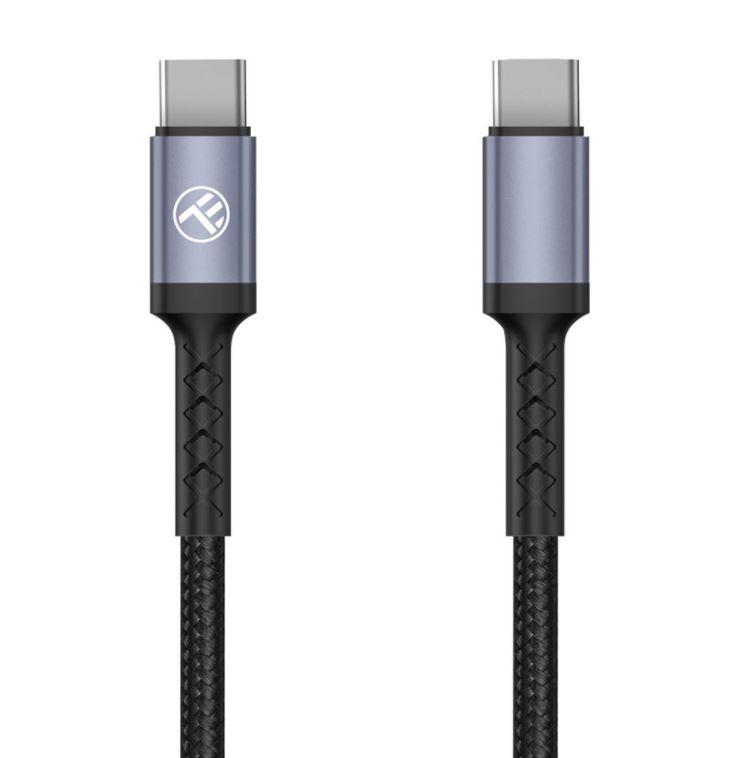 Tellur Type-C To Type-C Cable 3A 60W 1m Juodas