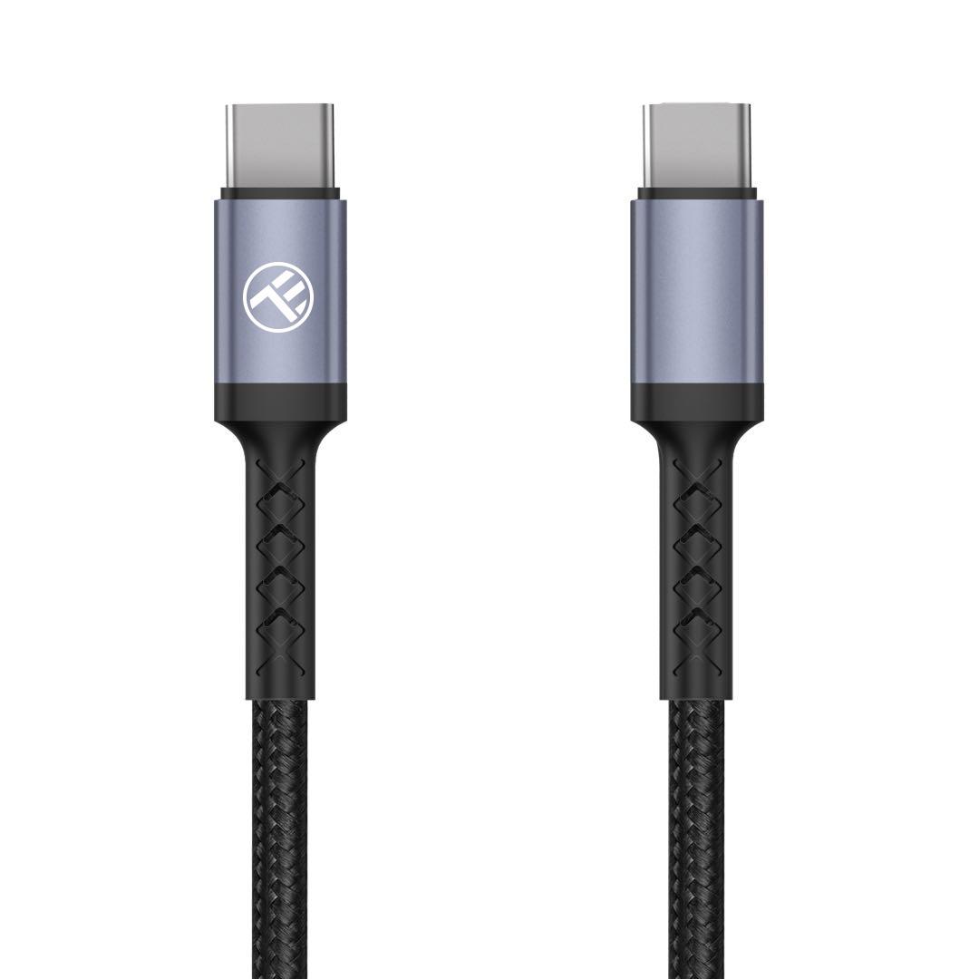 USB-C į USB-C laidas Tellur 3A PD 60W 2 m, juodas