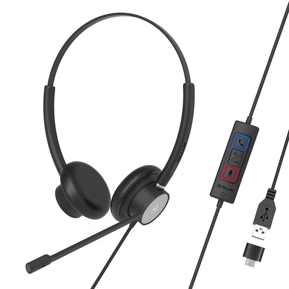 Tellur Voice 320 ausinės su USB valdymu
