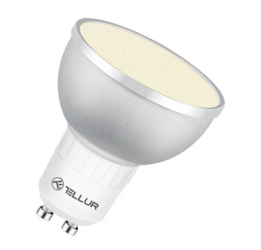 Tellur WiFi LED Smart Bulb GU10, 5W, baltas/warm/RGB, dimmer