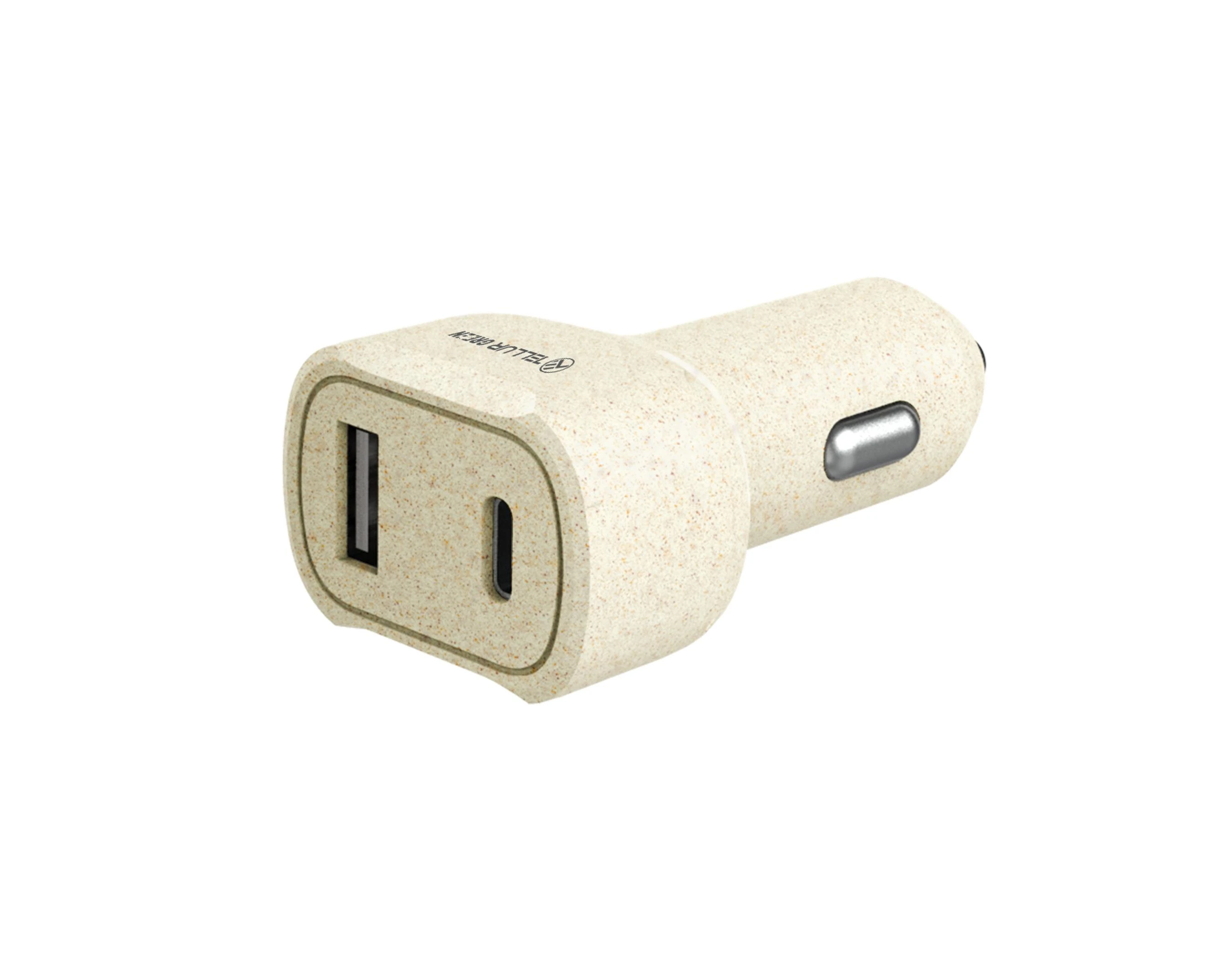 Tellur Žalias automobilinis įkroviklis, 36W, 6A (PD18W + QC3.0) cream