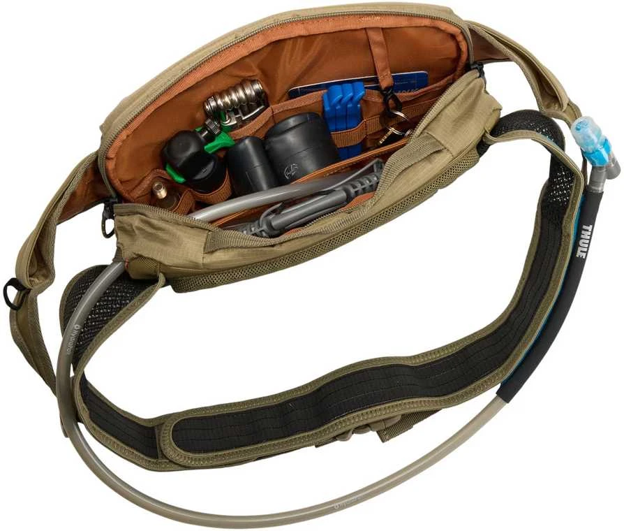 Thule 5307 „Rail Hydration“ kuprinė nešiojimui ant juosmens, 4 l, išblukusi chaki spalva