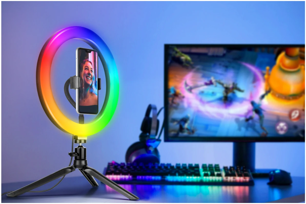 TRACER RING 26cm RGB mini tripod ring lamp
