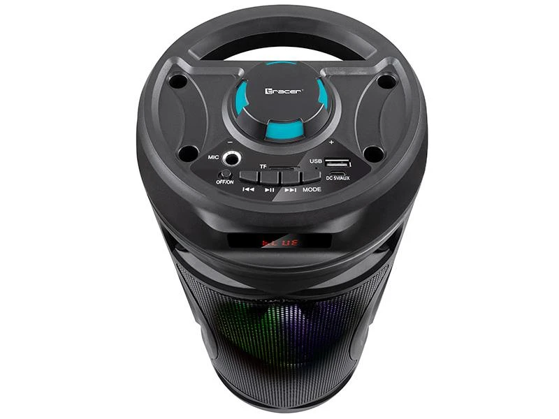 Nešiojama kolonėlė Tracer Tower LED TWS, Juodos spalvos