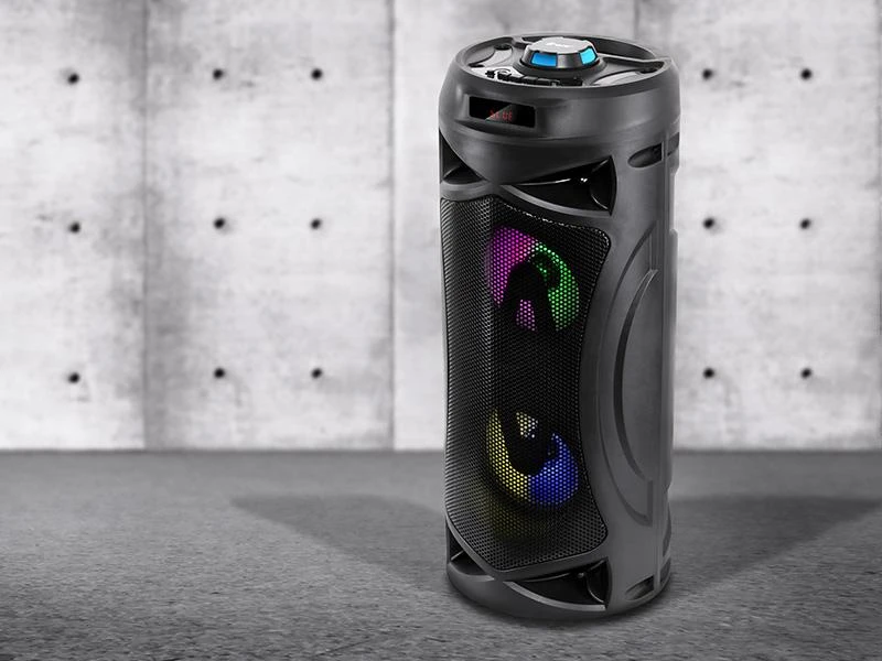 Nešiojama kolonėlė Tracer Tower LED TWS, Juodos spalvos