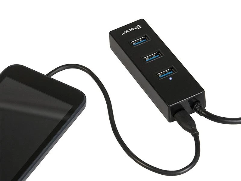 TRACER USB 3.0. 4 prievadų šakotuvas. 1x3,0 3x2,0 ALU