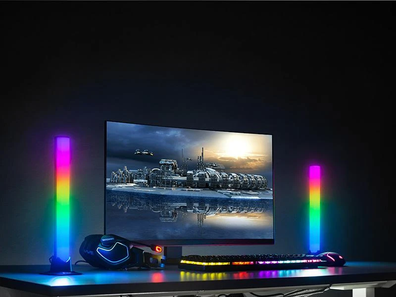 Sieninis šviestuvas TRACER Smart Desk RGB Tuya App lempų rinkinys