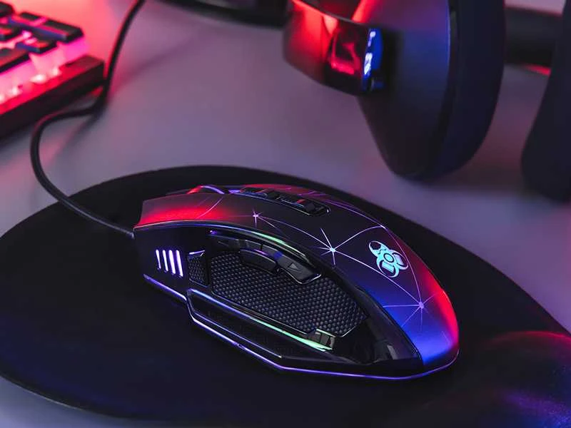 Pelė Myszka žaidimams Tracer GameZone SPACE su laidu 7200 dpi optinė juoda