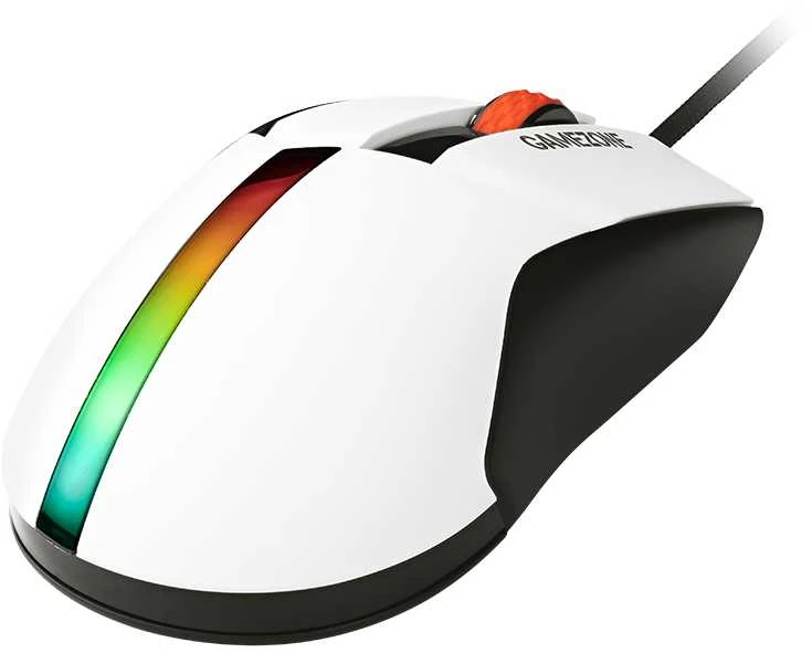 Pelė Myszka žaidimams Tracer GameZone Cool su laidu 12000 dpi optinė balta